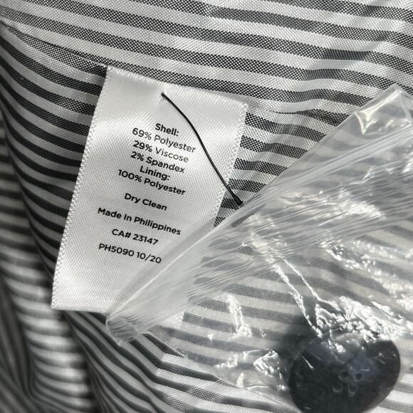 Talbots Womens Tweed Blended Double Breasted Blazer 8 Blue Workwear Career - Picture 10 of 11